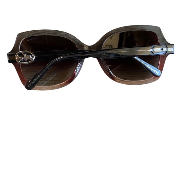 Coach L1147 Gray Burgundy Gradient HC8295 5620E2 56-21-140 Sunglasses - Picture 8 of 12